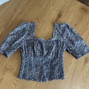 Universal Thread Navy Floral Blouse